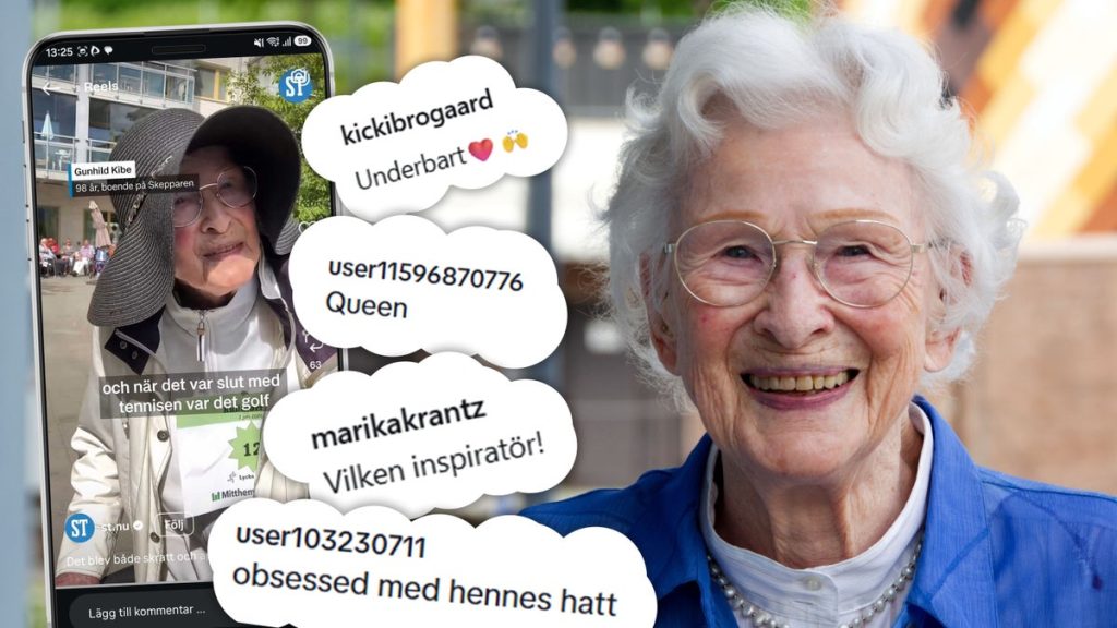 Gunhild, 98, rörd av hyllningarna efter viral rullatorvinst